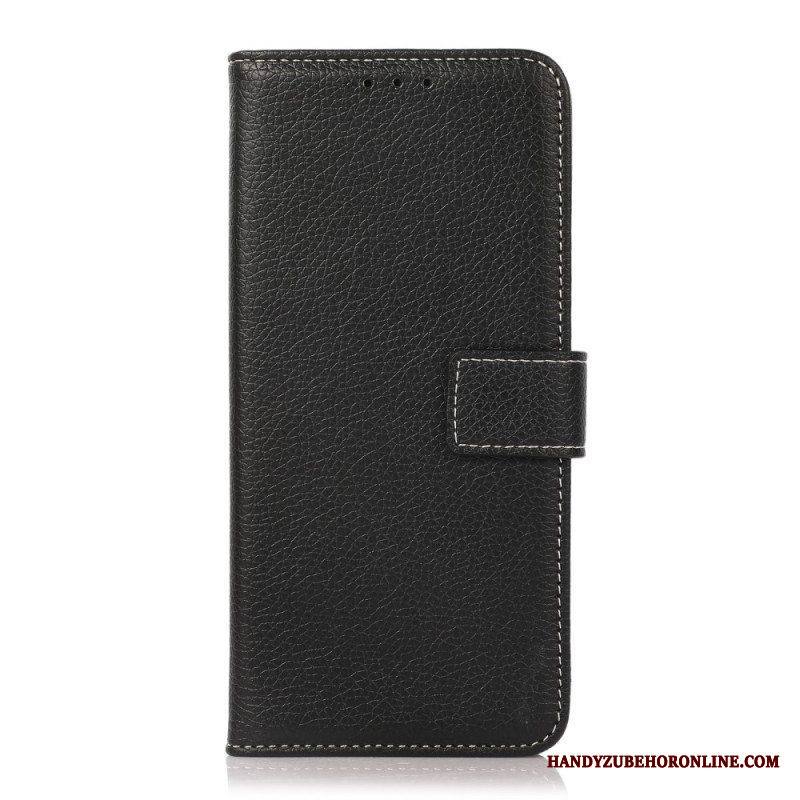 Flip Case Xiaomi Redmi Note 10 Pro Litsi Paljaat Saumat