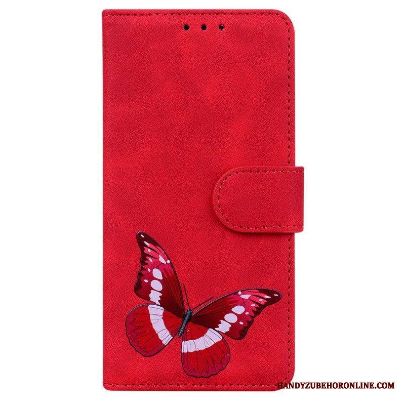 Flip Case Xiaomi Redmi Note 10 Pro Skin Touch Butterfly