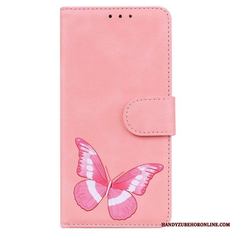 Flip Case Xiaomi Redmi Note 10 Pro Skin Touch Butterfly