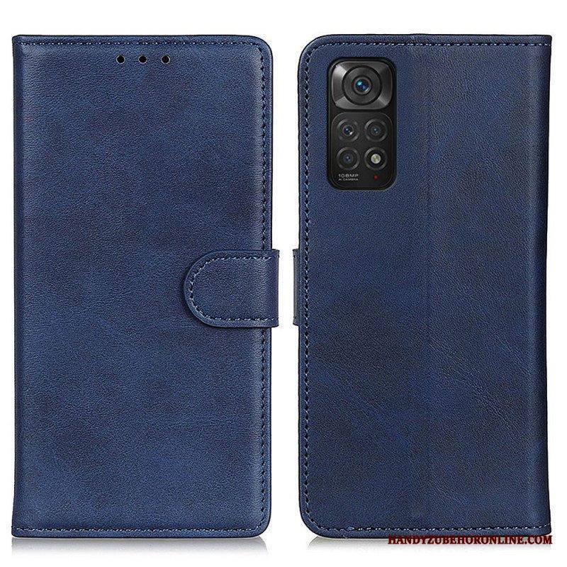 Flip Case Xiaomi Redmi Note 11 / 11S Retro Mattanahkaefekti