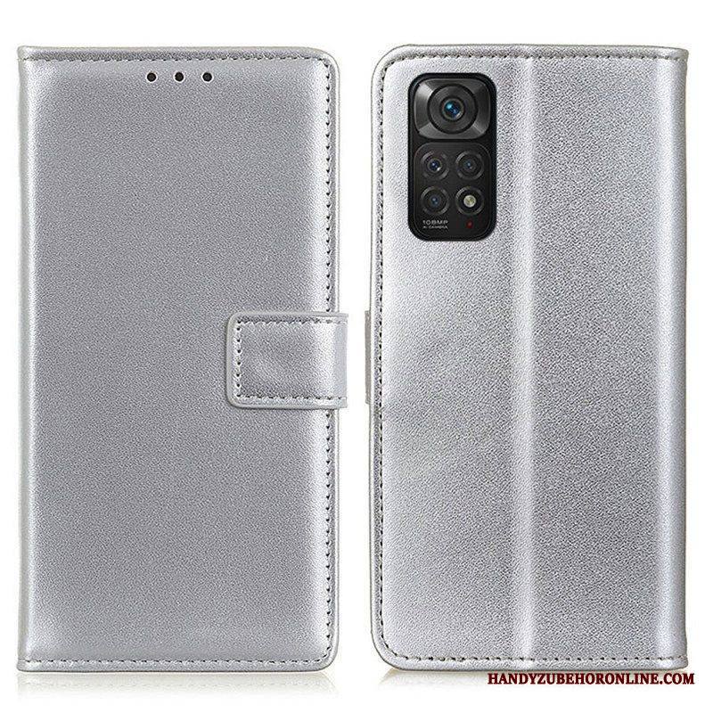 Flip Case Xiaomi Redmi Note 11 / 11S Tavallista Keinonahkaa