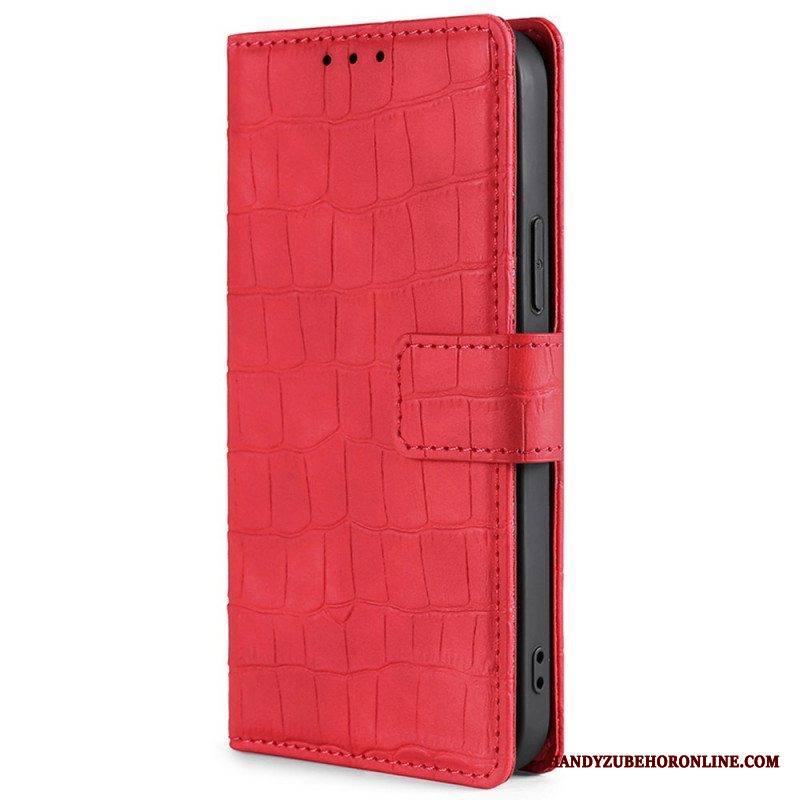 Flip Case Xiaomi Redmi Note 11 Pro / 11 Pro 5G Ihokosketuskrokotiili