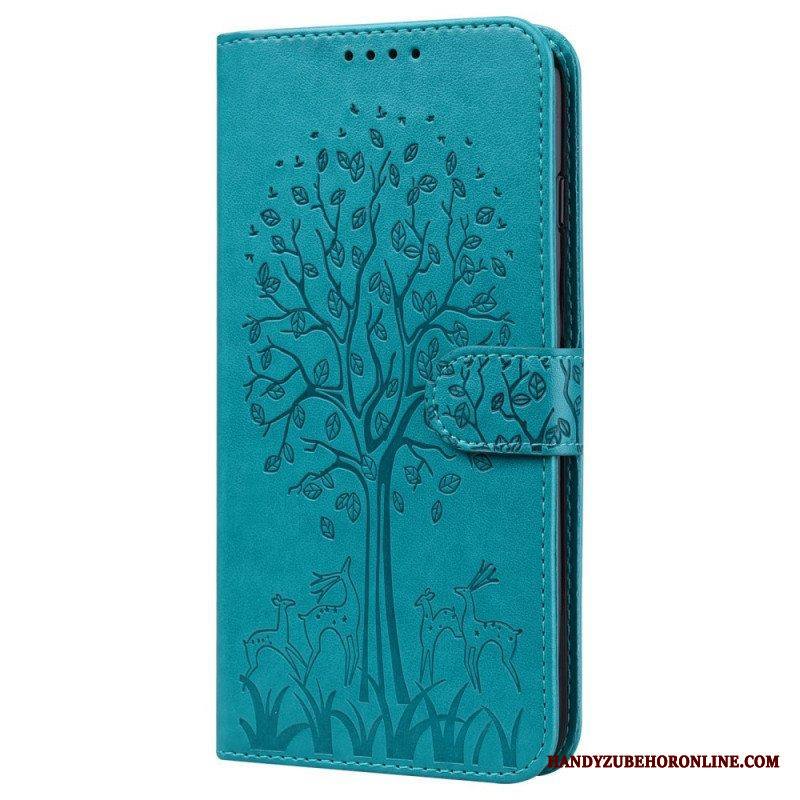 Flip Case Xiaomi Redmi Note 11 Pro / 11 Pro 5G Puu Ja Hirvi