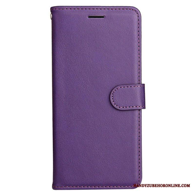 Flip Case Xiaomi Redmi Note 12 5G Suojaketju Kuori Tavallinen Hihnalla