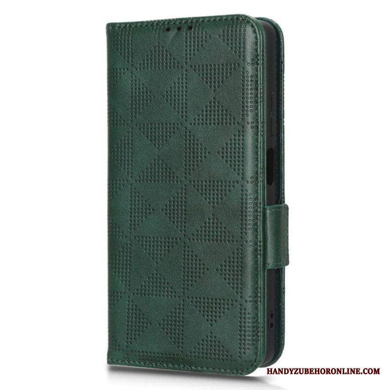 Flip Case Xiaomi Redmi Note 12 Pro Plus Kolmiot Kaulanauhalla