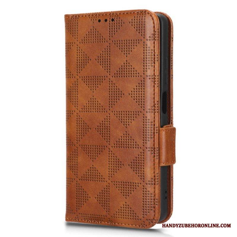 Flip Case Xiaomi Redmi Note 12 Pro Plus Kolmiot Kaulanauhalla