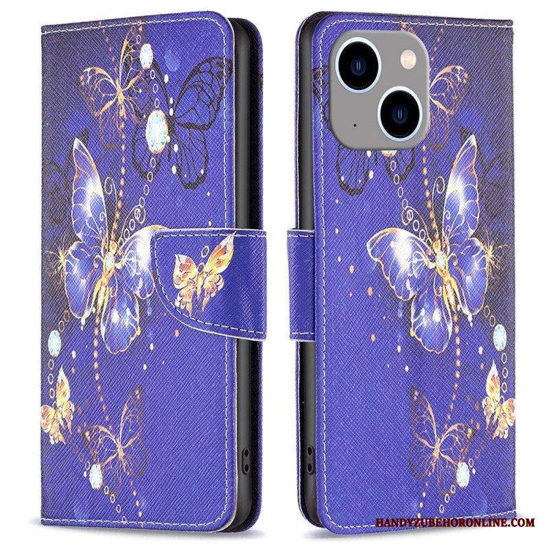 Flip Case iPhone 14 Plus Maailman Perhoset