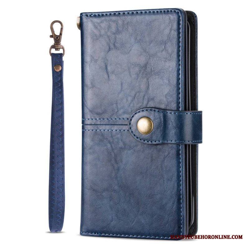 Flip Case iPhone 14 Pro Vintage Monitoiminen