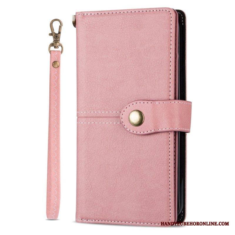 Flip Case iPhone 14 Pro Vintage Monitoiminen