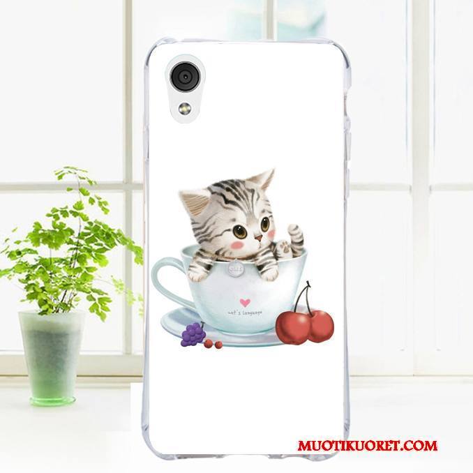 Htc Desire 728 Kuori Puhelimen Kuoret Suojaus Tuuli Maalaus Vaaleansininen Kukka- Kotelo