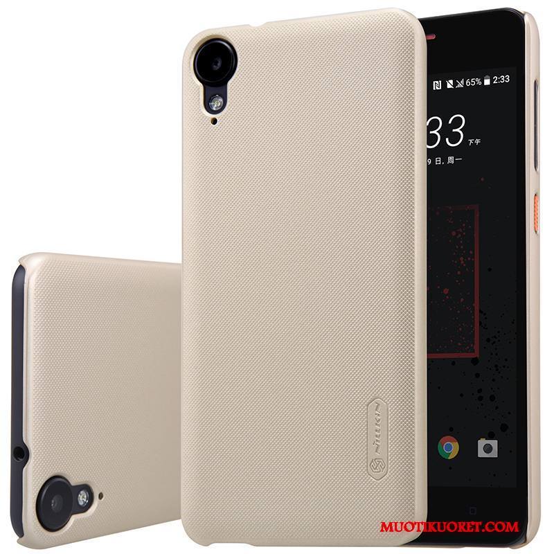 Htc Desire 825 Pesty Suede Punainen Suojaus Säteilevä Liukumaton Kuori Kotelo