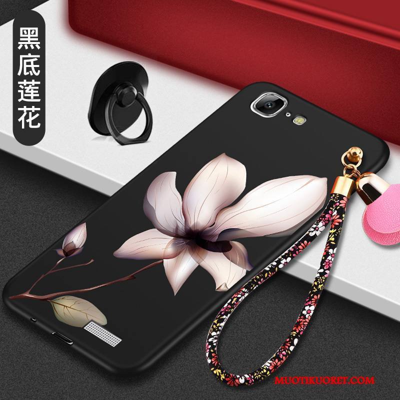 Huawei Ascend G7 Kuori Persoonallisuus Puhelimen Kuoret All Inclusive Musta Pehmeä Neste Silikoni Trendi