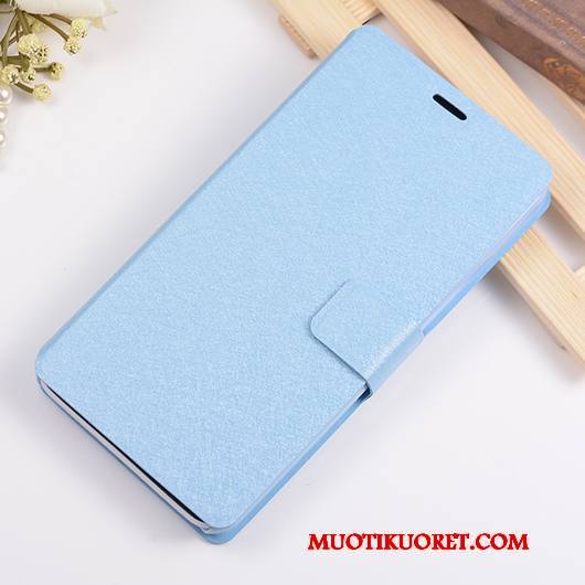 Huawei Ascend G7 Puhelimen Kuoret Suojaus Nahkakotelo Kuori Trendi Vaaleansininen