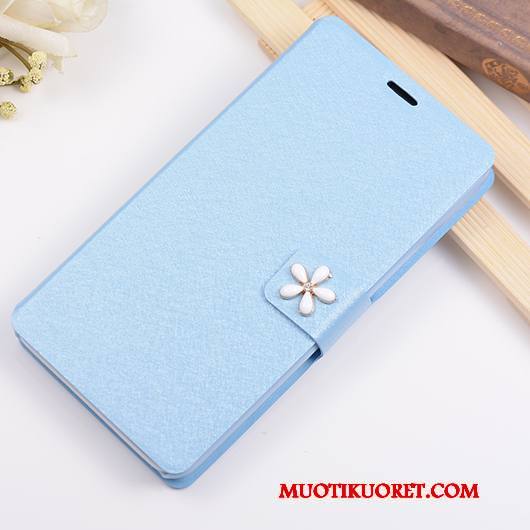 Huawei Ascend G7 Puhelimen Kuoret Suojaus Nahkakotelo Kuori Trendi Vaaleansininen