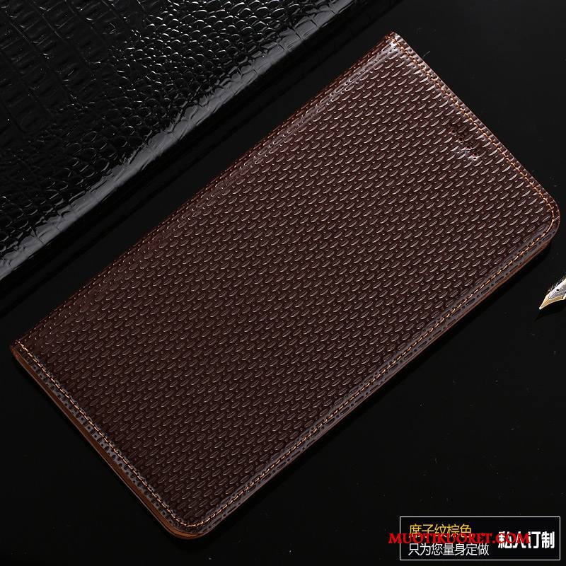 Huawei Ascend Mate 7 Puhelimen Kuoret Kotelo Nahkakotelo Kuori Musta Aito Nahka