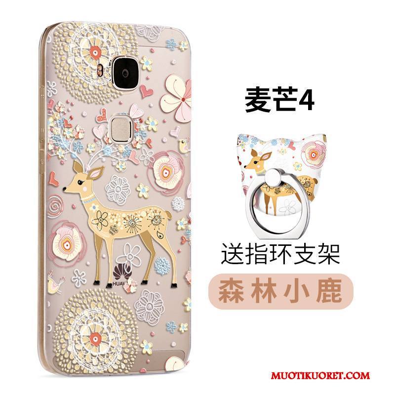 Huawei G7 Plus All Inclusive Silikoni Trendi Kuori Puhelimen Kuoret Pehmeä Neste Kotelo