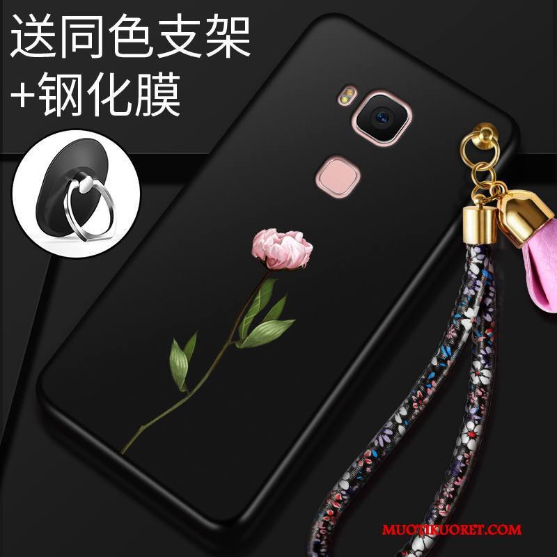 Huawei G7 Plus Kotelo Murtumaton Puhelimen Kuoret Pesty Suede Pehmeä Neste Kuori Suojaus