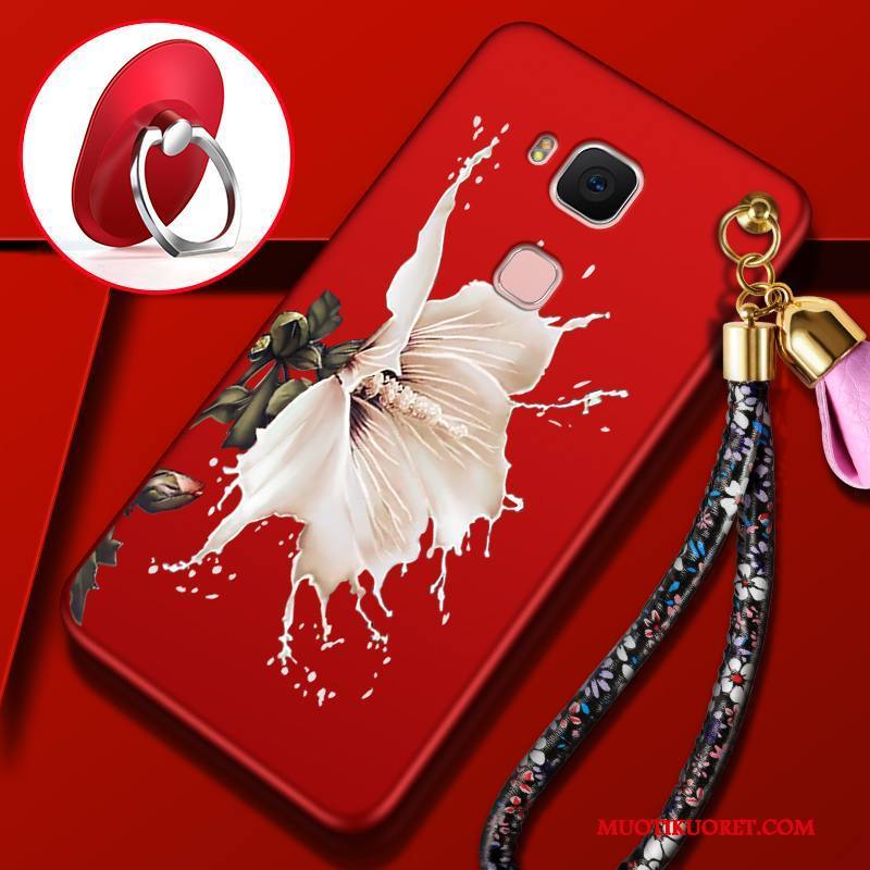 Huawei G7 Plus Kotelo Murtumaton Puhelimen Kuoret Pesty Suede Pehmeä Neste Kuori Suojaus