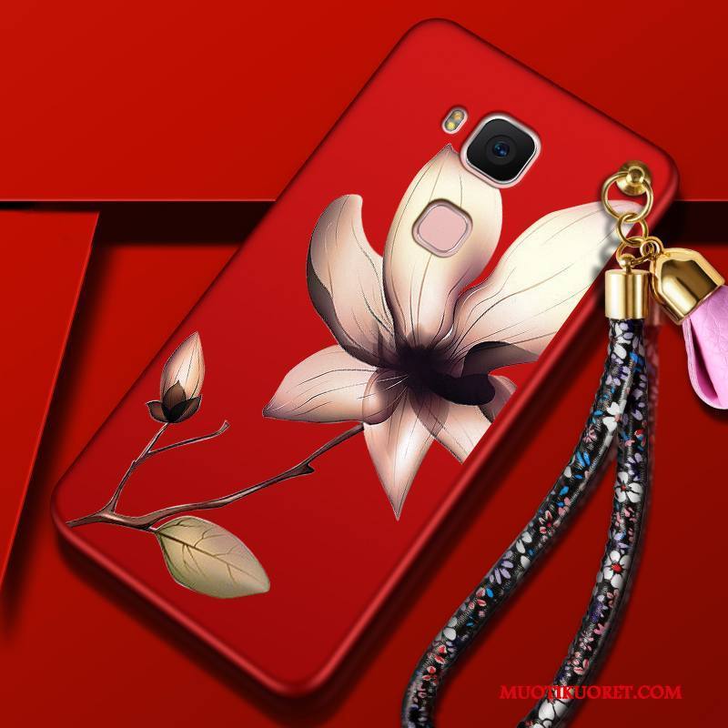 Huawei G7 Plus Kuori All Inclusive Punainen Suojaus Kotelo Puhelimen Kuoret Murtumaton Trendi