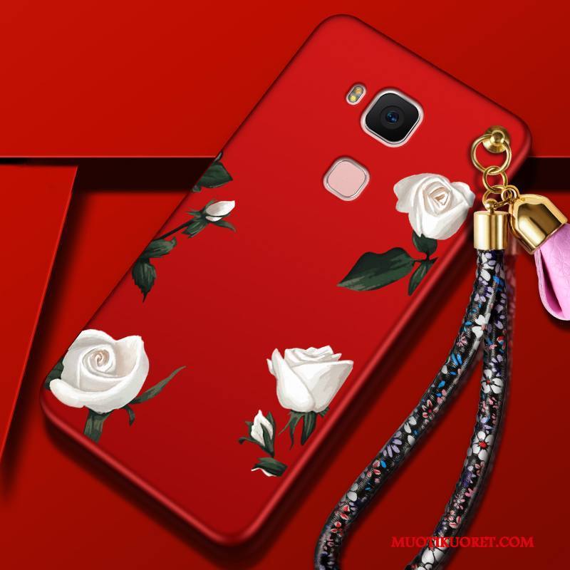 Huawei G7 Plus Kuori All Inclusive Punainen Suojaus Kotelo Puhelimen Kuoret Murtumaton Trendi