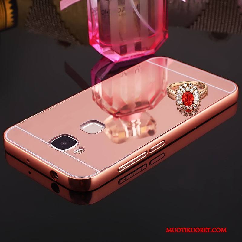 Huawei G7 Plus Kuori Kehys Kulta Strassi Trendi Puhelimen Kuoret Peili Metalli