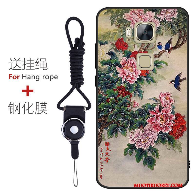 Huawei G7 Plus Murtumaton Silikoni Kuori Malli Suojaus Musta Puhelimen Kuoret