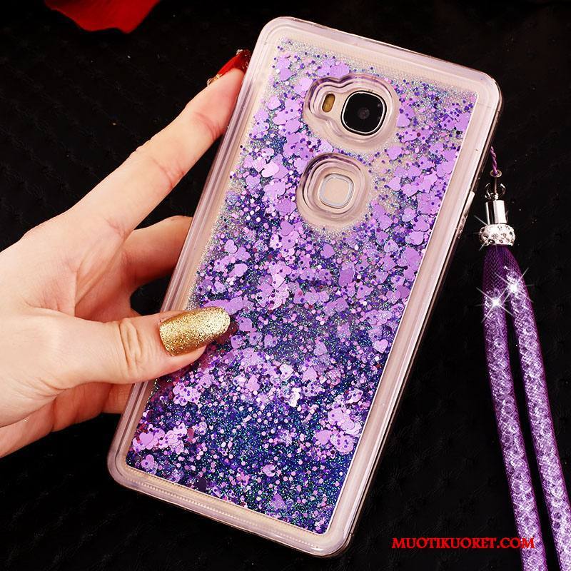 Huawei G9 Plus Kuori Juoksuhiekka Murtumaton Puhelimen Kuoret Kotelo Strassi Rengas Trendi
