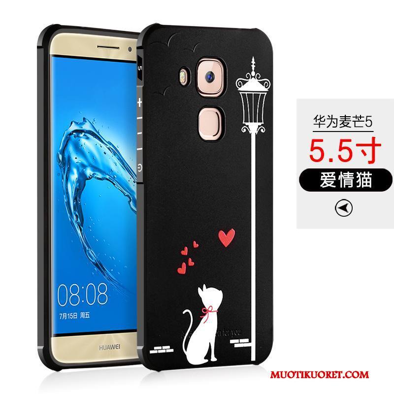 Huawei G9 Plus Kuori Kotelo Murtumaton Silikoni Puhelimen Kuoret Musta All Inclusive Suojaus