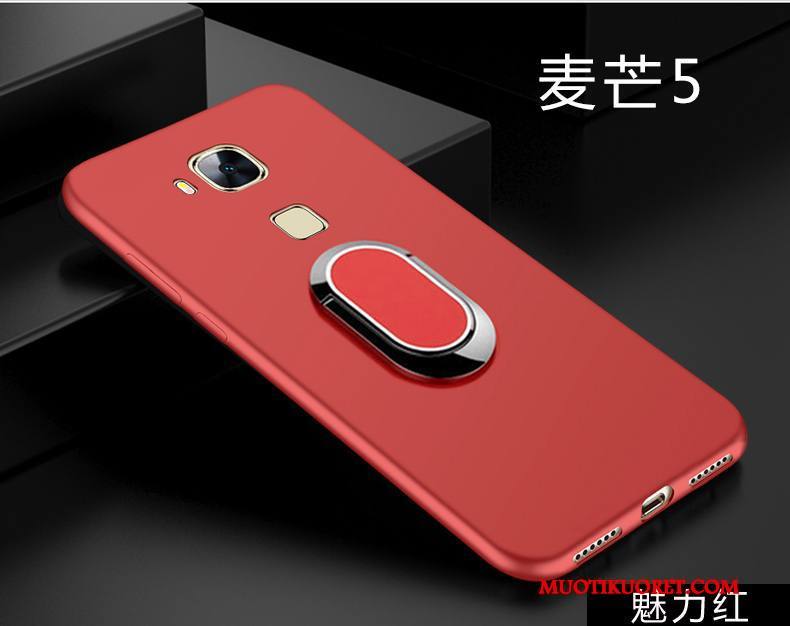 Huawei G9 Plus Kuori Murtumaton Kotelo Silikoni Pehmeä Neste Musta All Inclusive Pesty Suede