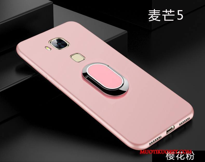 Huawei G9 Plus Kuori Murtumaton Kotelo Silikoni Pehmeä Neste Musta All Inclusive Pesty Suede