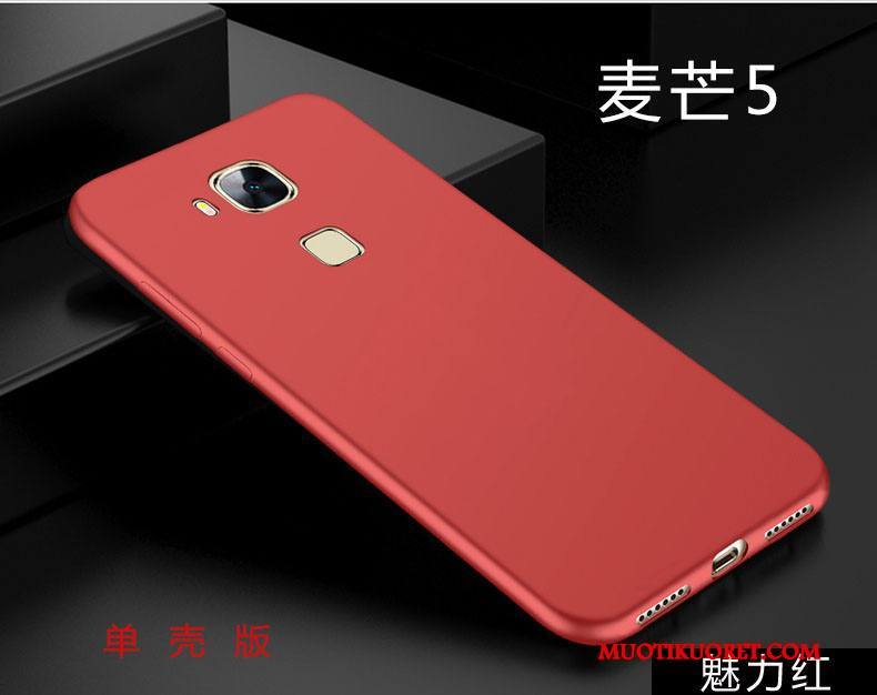 Huawei G9 Plus Kuori Murtumaton Kotelo Silikoni Pehmeä Neste Musta All Inclusive Pesty Suede