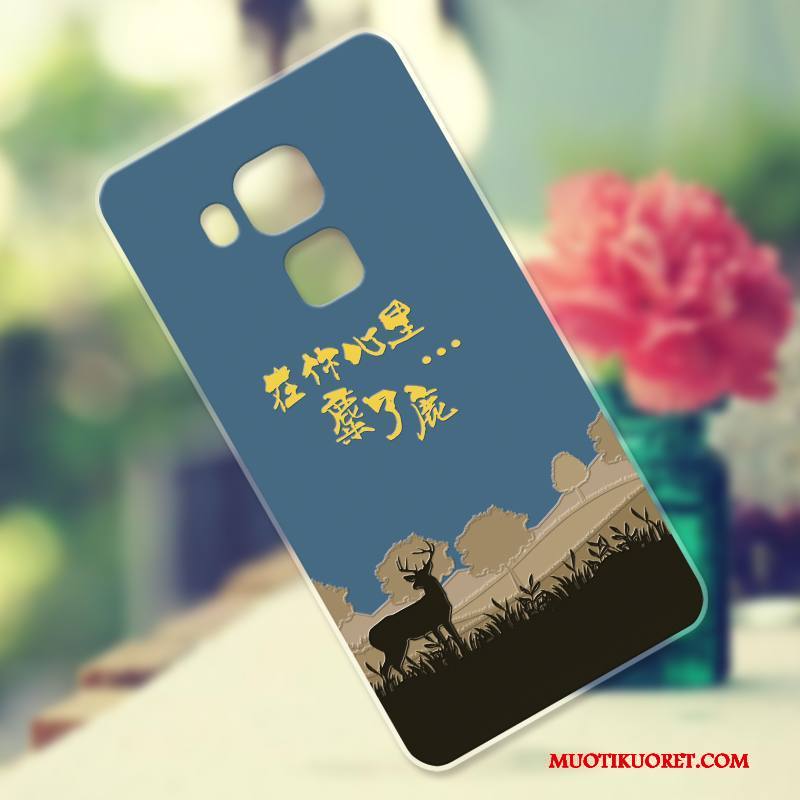 Huawei G9 Plus Kuori Silikoni Puhelimen Kuoret All Inclusive Sininen Pehmeä Neste Pieni Suojaus