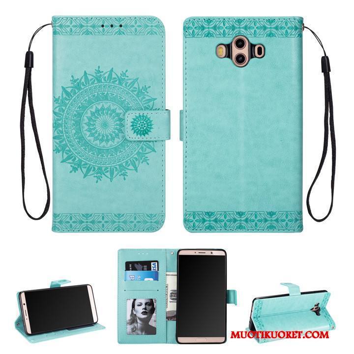 Huawei Mate 10 All Inclusive Kotelo Puhelimen Kuoret Suojaus Sininen Kuori Kortti