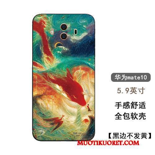 Huawei Mate 10 Kuori All Inclusive Tide-brändi Puhelimen Kuoret Vaaleansininen Rakastunut Pehmeä Neste Kiinalainen Tyyli