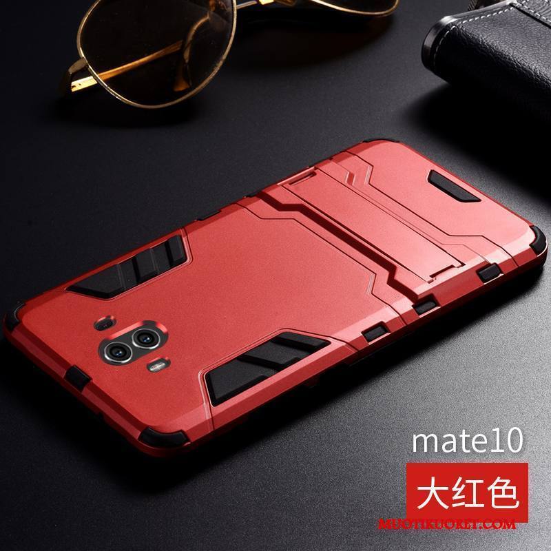 Huawei Mate 10 Kuori Kotelo Kolme Puolustusta Metalli Silikoni Murtumaton Puhelimen Kuoret Trendi