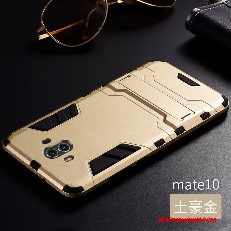 Huawei Mate 10 Kuori Kotelo Kolme Puolustusta Metalli Silikoni Murtumaton Puhelimen Kuoret Trendi