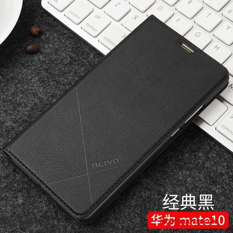 Huawei Mate 10 Kuori Murtumaton Kulta Nahkakotelo Suojaus Puhelimen Kuoret Trendi Simpukka