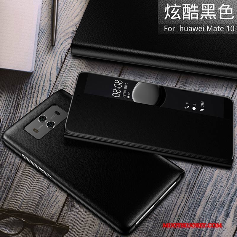 Huawei Mate 10 Kuori Nahkakotelo All Inclusive Kuoret Suojaus Murtumaton Puhelimen Kuoret Hopea