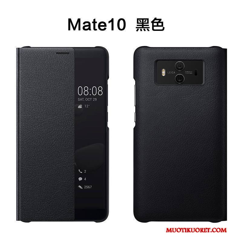 Huawei Mate 10 Kuori Nahkakotelo Pinkki Suojaus Murtumaton Puhelimen Kuoret Simpukka Kulta