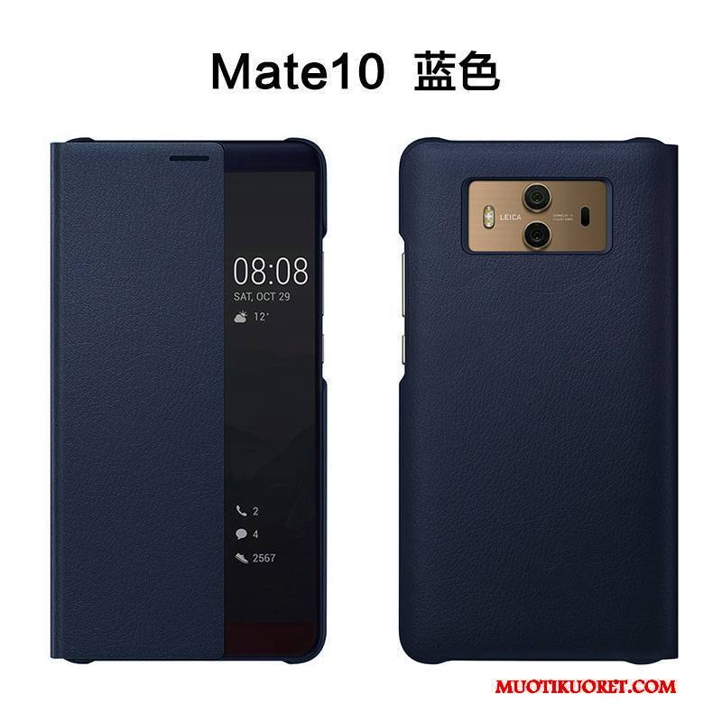 Huawei Mate 10 Kuori Nahkakotelo Pinkki Suojaus Murtumaton Puhelimen Kuoret Simpukka Kulta