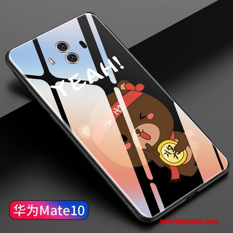 Huawei Mate 10 Kuori Persoonallisuus Puhelimen Kuoret Luova Peili Valkoinen Lasi Kotelo