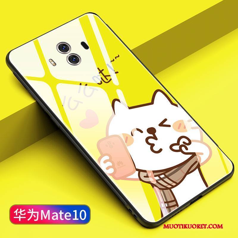 Huawei Mate 10 Kuori Persoonallisuus Puhelimen Kuoret Luova Peili Valkoinen Lasi Kotelo