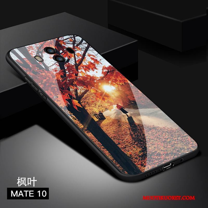 Huawei Mate 10 Kuori Puhelimen Kuoret Maalaus Trendi Suojaus Murtumaton Lasi Kotelo