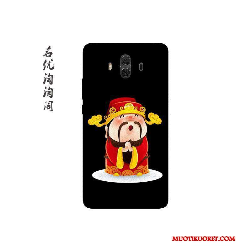 Huawei Mate 10 Kuori Rikkauden Jumala Kohokuviointi Trendi Puhelimen Kuoret Pehmeä Neste Kiinalainen Tyyli Kotelo