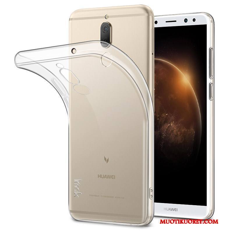 Huawei Mate 10 Lite Kotelo Pesty Suede Suojaus Puhelimen Kuoret Musta Kuori Silikoni