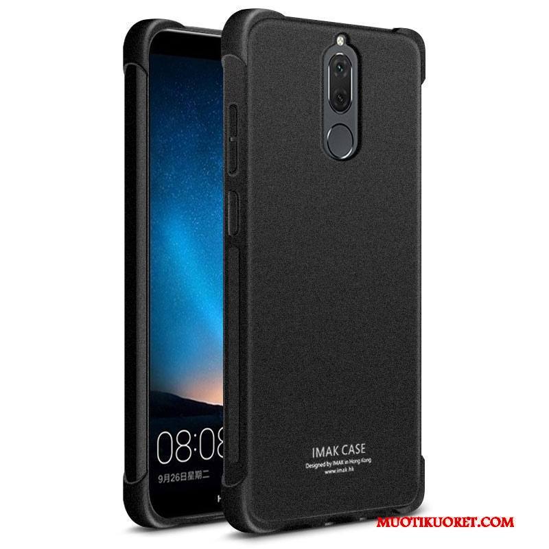 Huawei Mate 10 Lite Kotelo Pesty Suede Suojaus Puhelimen Kuoret Musta Kuori Silikoni