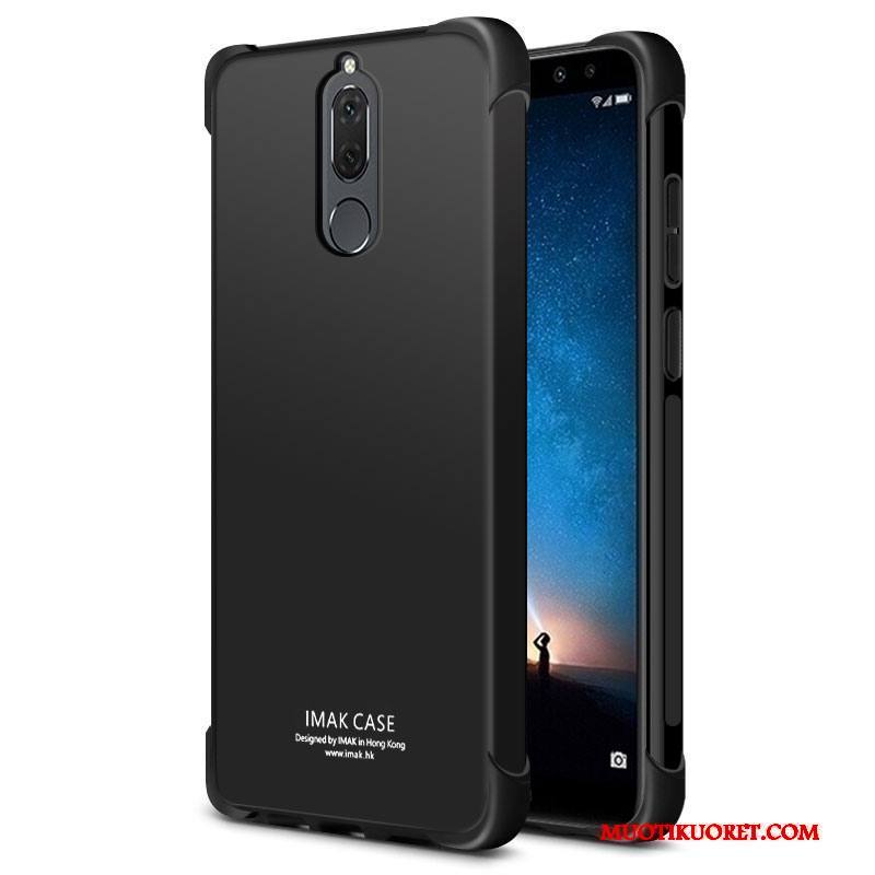 Huawei Mate 10 Lite Kotelo Pesty Suede Suojaus Puhelimen Kuoret Musta Kuori Silikoni