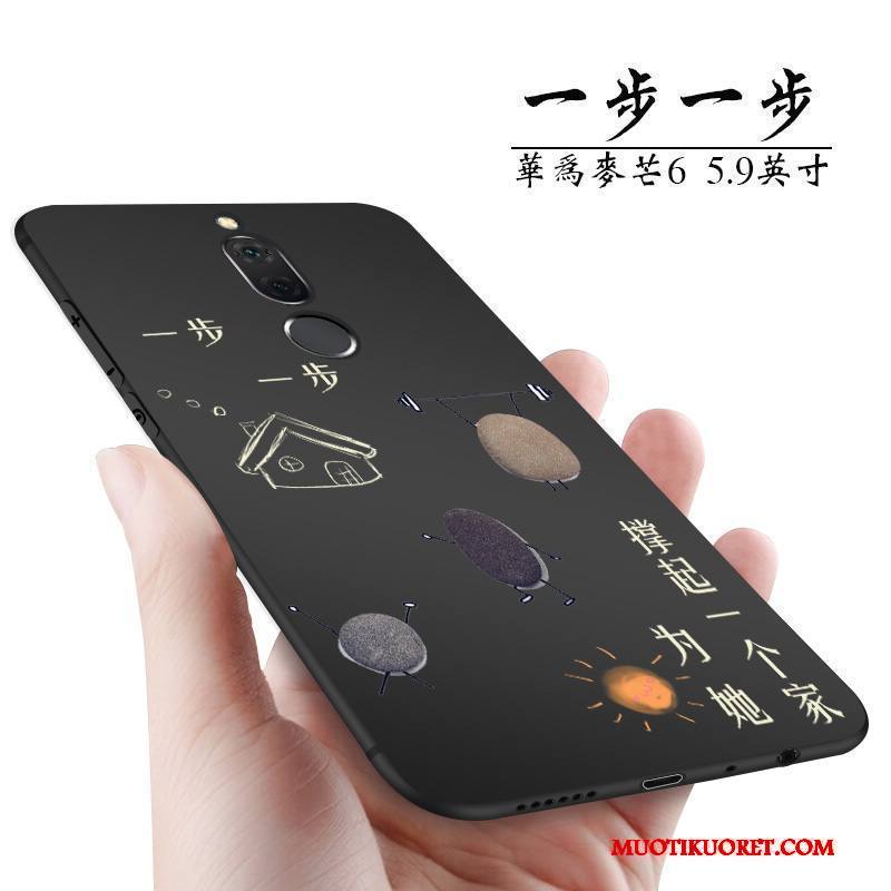 Huawei Mate 10 Lite Kuori Harmaa Luova All Inclusive Puhelimen Kuoret Kotelo Persoonallisuus Pesty Suede