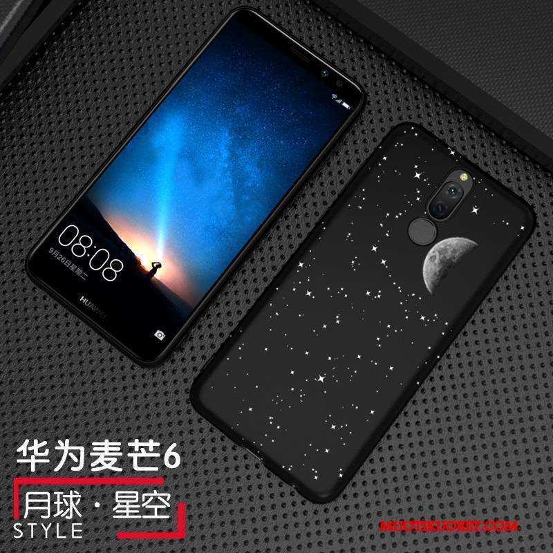 Huawei Mate 10 Lite Kuori Luova Murtumaton Pesty Suede Puhelimen Kuoret Musta Kotelo Persoonallisuus