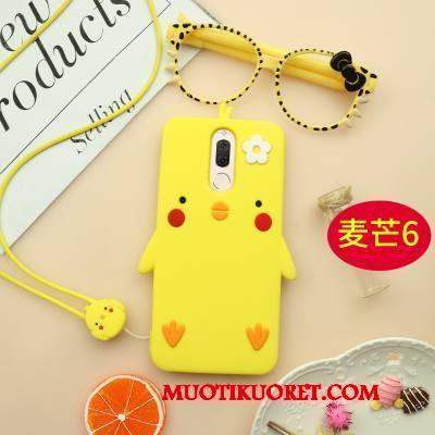 Huawei Mate 10 Lite Kuori Murtumaton Kotelo Suojaus All Inclusive Keltainen Pehmeä Neste Ihana